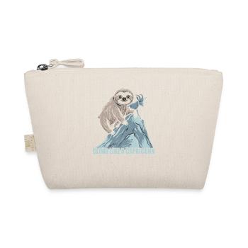 Climb Like a Capricorn: Sloth Motivation - Organic Pouch - nature - Front