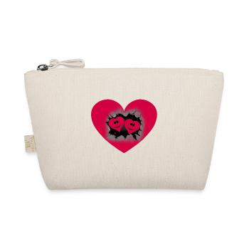 Cœur de la Saint-Valentin Coeurs Partenaire Saint-Valentin Amour - Trousse biologique - nature - Devant