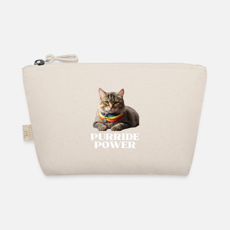 Purride Power Pride Cat Lover - Organic Pouch - nature