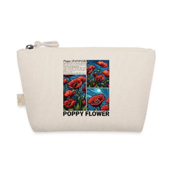 Poppy Nature Flower Botany Aesthetics Gift - Organic Pouch - nature - Front