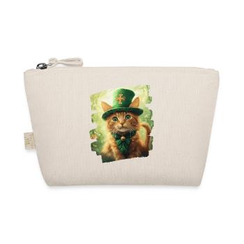St Patrick's Day Cat - Organic Pouch - nature - Front