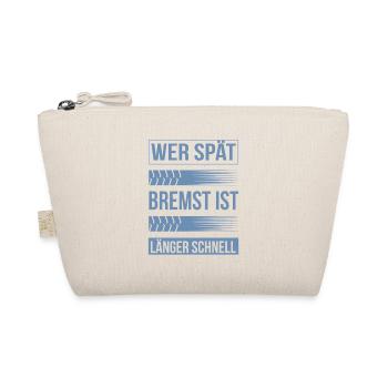 Autoliebhaber Spruch Bremsspur Humor - Bio-Täschchen - Natur - Vorne