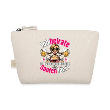 JGA Braut T-Shirt Junggesellenabschied Frauen JGA - Bio-Täschchen - Natur - Vorne