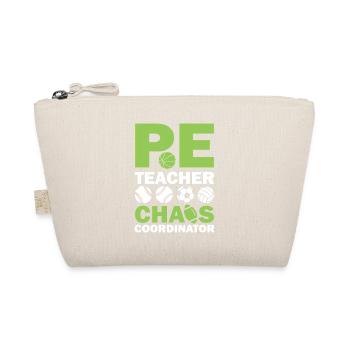 PE teacher chaos coordinator - Bio-Täschchen - Natur - Vorne