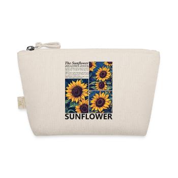 Sonnenblume Blüten Sommer Botanik Natur Geschenk - Bio-Täschchen - Natur - Vorne