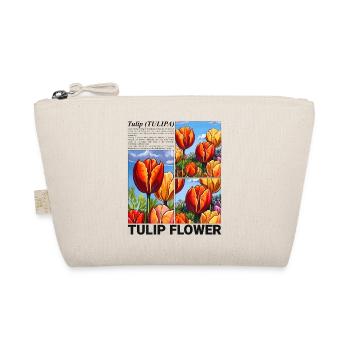 Tulpe Blume Natur Frühling Botanik Geschenk - Bio-Täschchen - Natur - Vorne