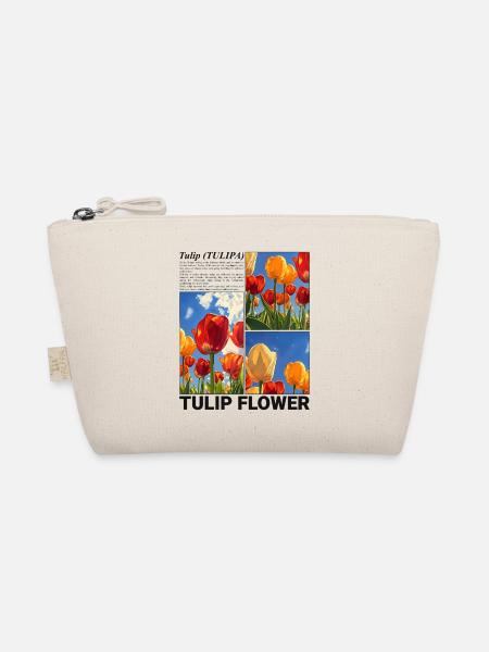 Tulip Spring Nature Flower Botanical Gift - Organic Pouch - nature - Front