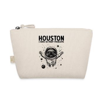 Houston I Have So Many Problems Pug Astronaut - Organic Pouch - nature - Front