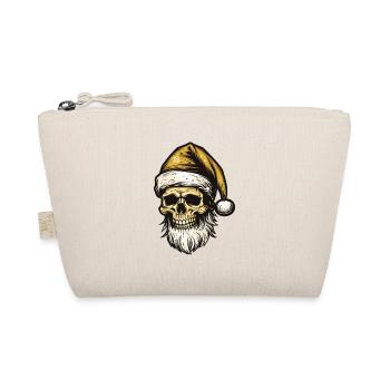 Santa Claus Skull - Organic Pouch - nature - Front