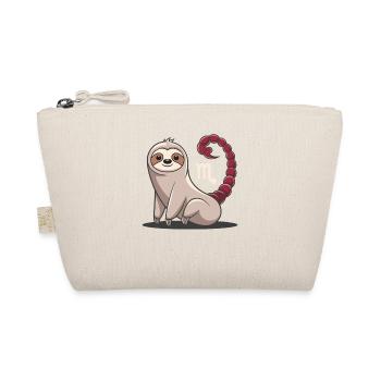 Scorpio Zodiac Sign Sloth Illustration With - Organic Pouch - nature - Front