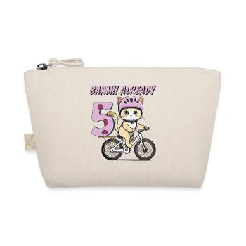 KATZE FAHRRAD BAAM!! ALREADY 5 - Bio-Täschchen - Natur - Vorne