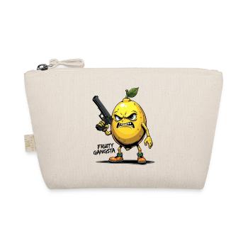 Fruity Gangsta – Lustige Zitronen Gangster - Bio-Täschchen - Natur - Vorne