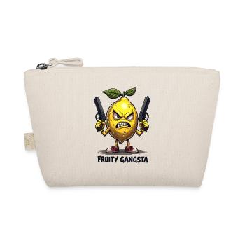 Fruity Gangsta – Lustige Zitronen Gangster - Bio-Täschchen - Natur - Vorne