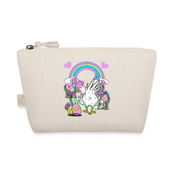 Easter Easter Eggs Chicken Chickens Kids Easter Child - Organic Pouch - nature - Front
