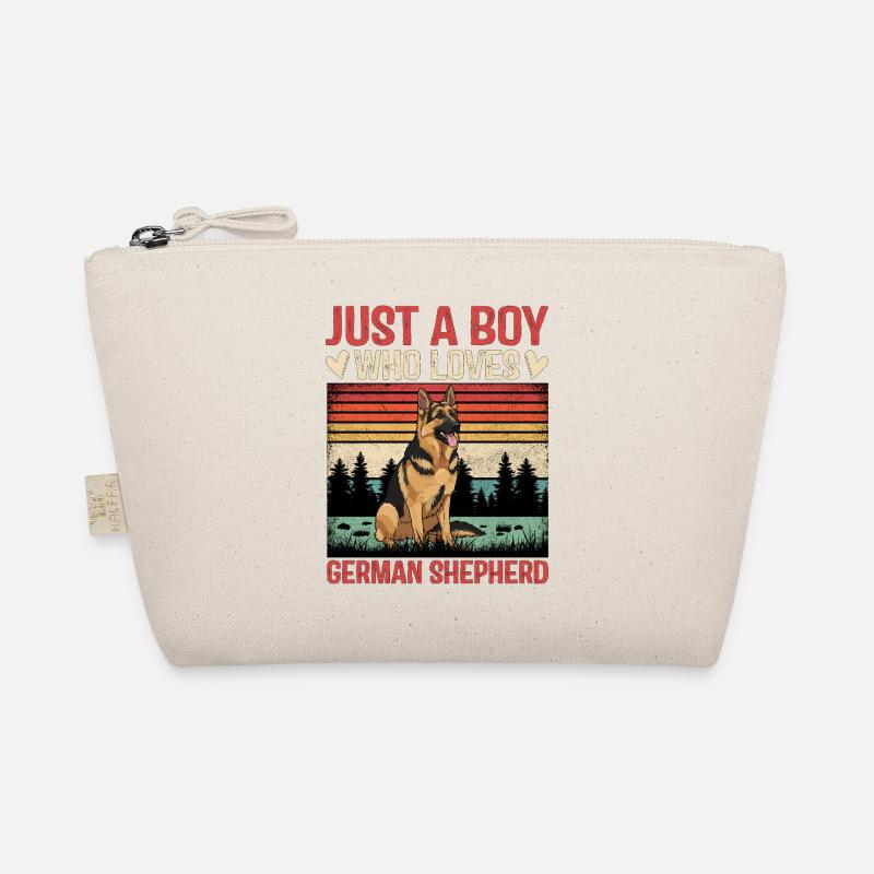 Just A Boy Who Loves German Shepherd Organic Pouch