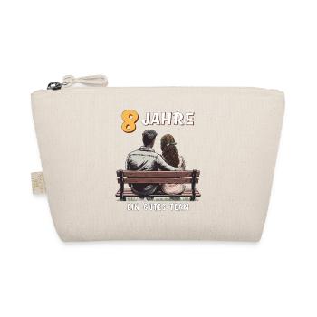 8 YEARS A GOOD TEAM MAN WOMAN - Organic Pouch - nature - Front