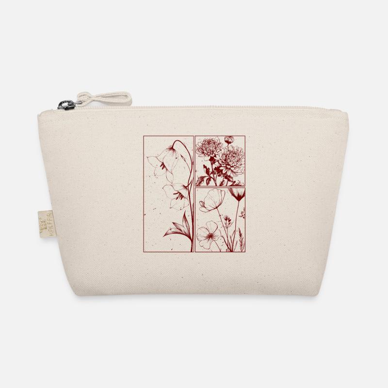 Campanula Chrysantheme Blumen Botanik Geschenk Bio-Täschchen