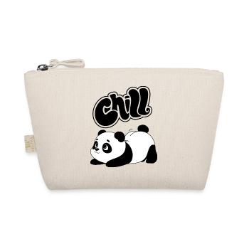 Panda and chill - Organic Pouch - nature - Front