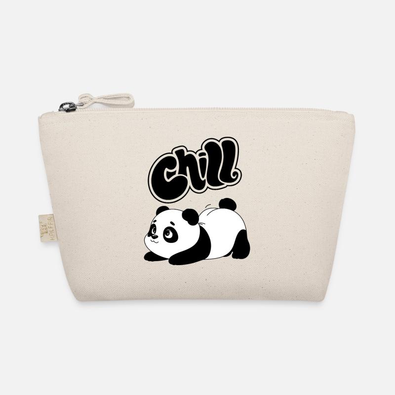 Panda und chillen Bio-Täschchen