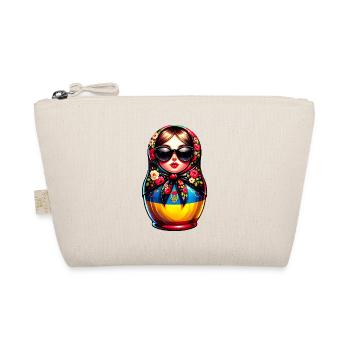 Ukraine Matriochka avec lunettes de soleil pour les Ukrainiens - Trousse biologique - nature - Devant