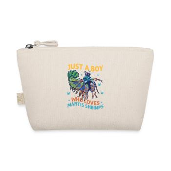 Just A Boy Who Loves Mantis Shrimps Seafood Shrimp - Organic Pouch - nature - Front