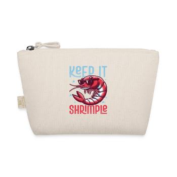 Keep It Shrimple Shrimp Lover Seafood - Bio-Täschchen - Natur - Vorne