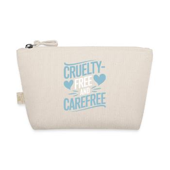 Cruelty-free and carefree vegan vegetarian - Organic Pouch - nature - Front