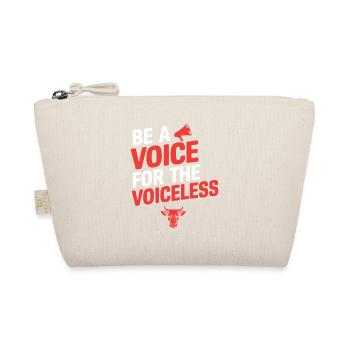 Be a voice for the voiceless vegan - Organic Pouch - nature - Front