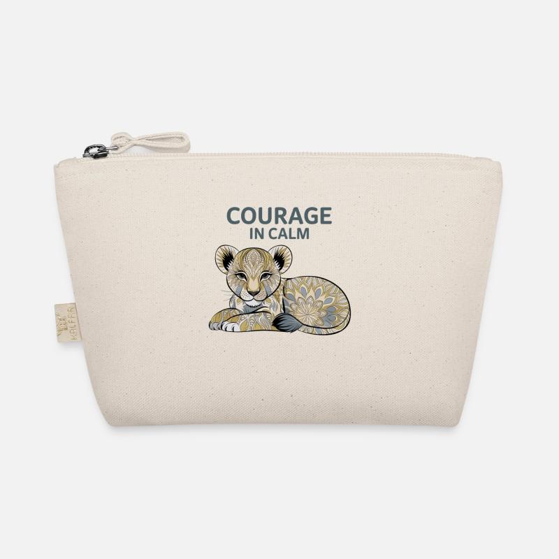 Mut in der Ruhe Löwe – Le courage dans le design calme Trousse biologique