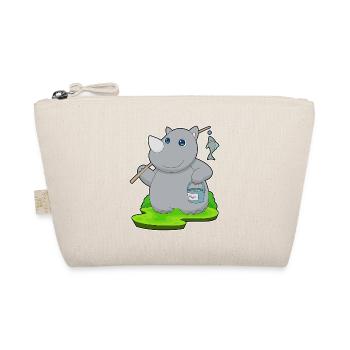 Rhino Angler Fish Fishing - Organic Pouch - nature - Front