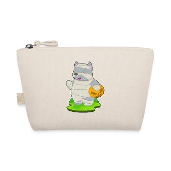 Cat Halloween Mummy - Organic Pouch - nature - Front