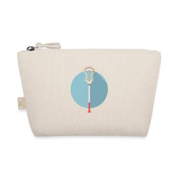 Lacrosse Stick Graphic - Organic Pouch - nature - Front