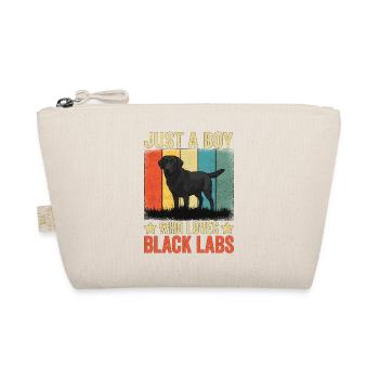 Just A Boy Who Loves Black Labs - Bio-Täschchen - Natur - Vorne