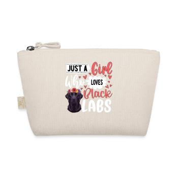 Just A Girl Who Loves Black Labs - Bio-Täschchen - Natur - Vorne