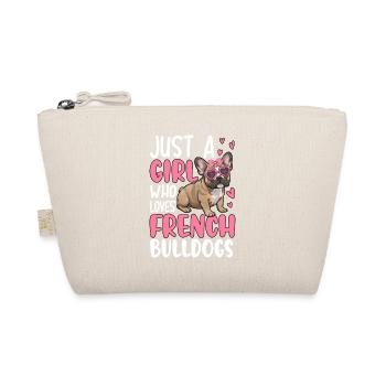 Juste une fille qui aime les bouledogues français - Trousse biologique - nature - Devant