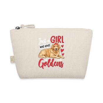 Just A Girl Who Loves Goldens - Organic Pouch - nature - Front