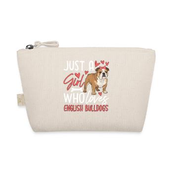 Juste une fille qui aime les bouledogues anglais - Trousse biologique - nature - Devant