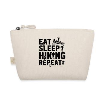 Eat Sleep Hiking Repeat - Hiking Lover - Organic Pouch - nature - Front