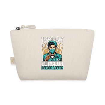 Transplant Surgeon Before Physician Coffee Lover - Bio-Täschchen - Natur - Vorne