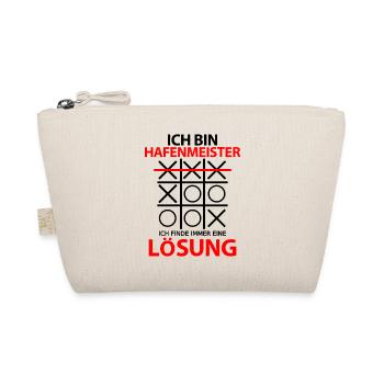 Hafenmeister Hafen Betriebsleiter Sprüche Lustig - Bio-Täschchen - Natur - Vorne
