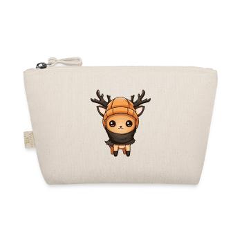 Reh Geweih Winter Tier Baby Comic - Bio-Täschchen - Natur - Vorne