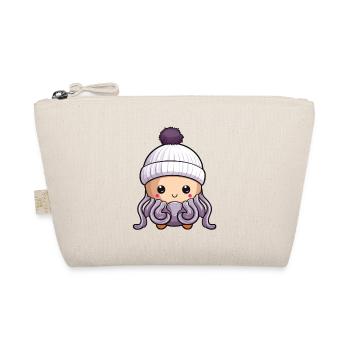 Octopus Winter Animal Baby Comic - Organic Pouch - nature - Front