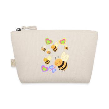 Bee Bees Bumblebee Children Child - Organic Pouch - nature - Front