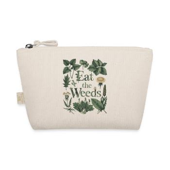 Eat the Weeds - Foraging Herbal Wild Plant Art - Organic Pouch - nature - Front