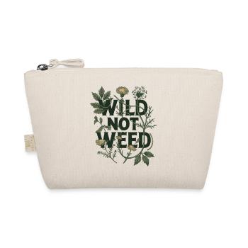 Wild Not Weed - Botanical Foraging Nature Art - Organic Pouch - nature - Front