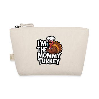 Mommy Turkey Thanksgiving - Bio-Täschchen - Natur - Vorne
