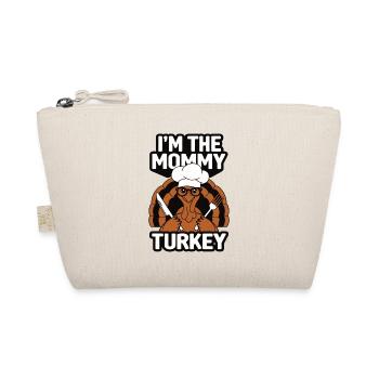 Mommy Turkey Thanksgiving - Organic Pouch - nature - Front