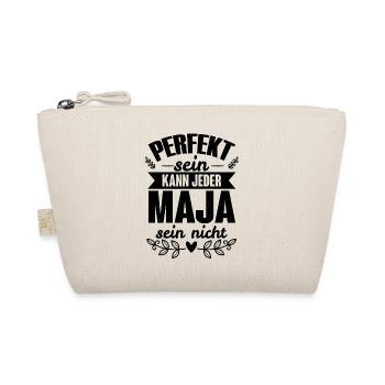 Maja - Perfekt Sein Kann Jeder Maja Sein Nicht - Bio-Täschchen - Natur - Vorne
