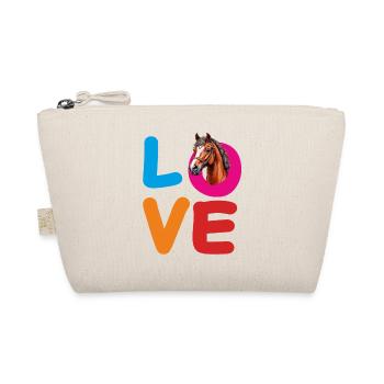 LOVE PFERD - Bio-Täschchen - Natur - Vorne