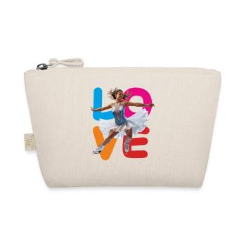 FIGURE SKATING LOVE - Organic Pouch - nature - Front